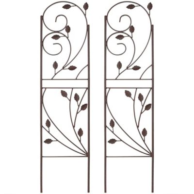 Sunnydaze Decor 32 in. x 8 in. Garden Trellis Set for Growing Plants and Vegetables