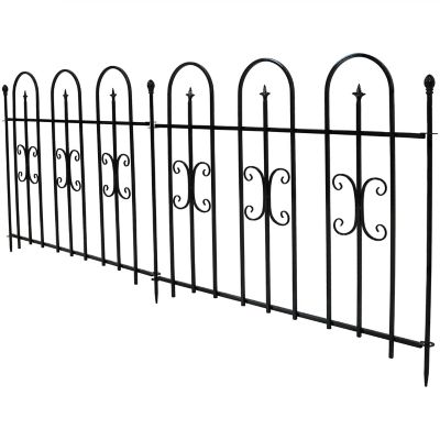 Sunnydaze Decor 98 in. x 38 in. Decorative Finial Garden Landscape Border Fence