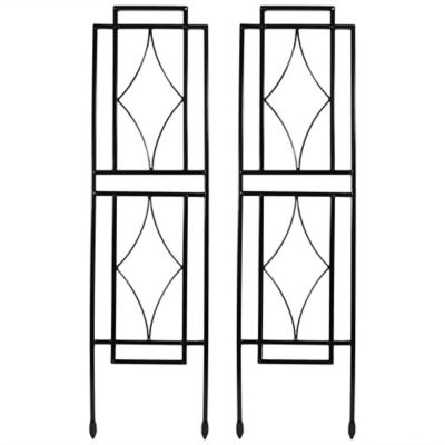 Sunnydaze Decor 30 in. x 8 in. Contemporary Garden Trellis Set