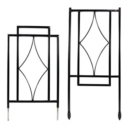 Image showing  30 in. x 8 in. Contemporary Garden Trellis Set