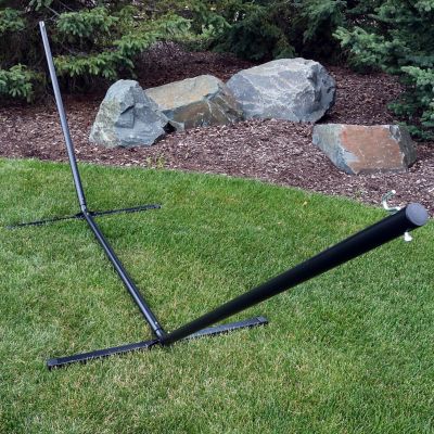 Image showing  12 ft. Steel Hammock Stand, Black