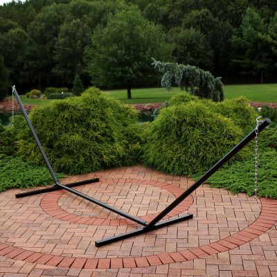 Image showing  15 ft. Steel Hammock Stand, Black