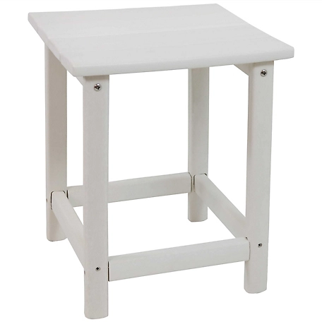 Sunnydaze Decor All-Weather Outdoor Side Table, 14.75 in. x 14.75 in.