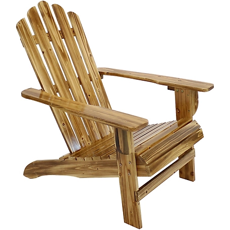 Sunnydaze Decor Rustic Wooden Adirondack Chair