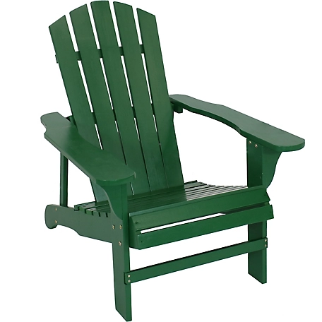 Sunnydaze Decor Coastal Bliss Wooden Adirondack Chair, Natural Fir Wood, IEO-892