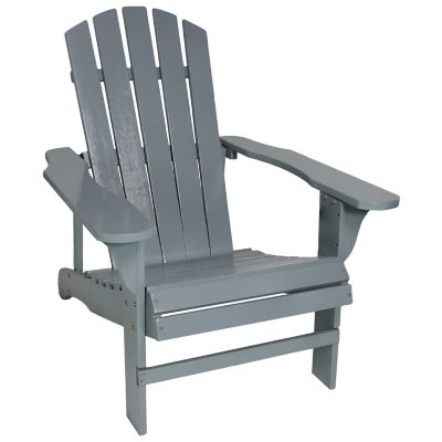 Sunnydaze Decor Coastal Bliss Wooden Adirondack Chair, Natural Fir Wood