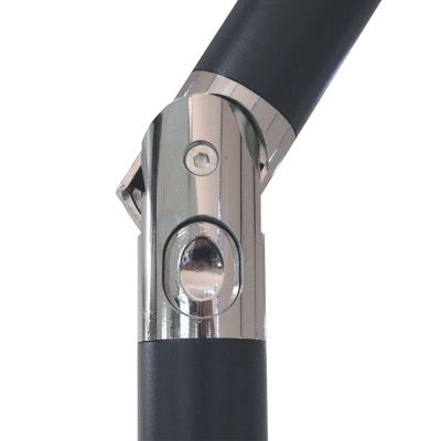 Image showing 7 th Sunnydaze Decor Outdoor Pool Patio Umbrella with Solar LED Lights, Tilt, and Crank - 9'