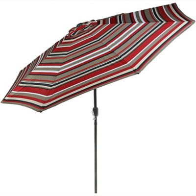 Sunnydaze Decor 9 ft. Aluminum Patio Umbrella with Tilt and Crank, 91 in. x 1.5 in.