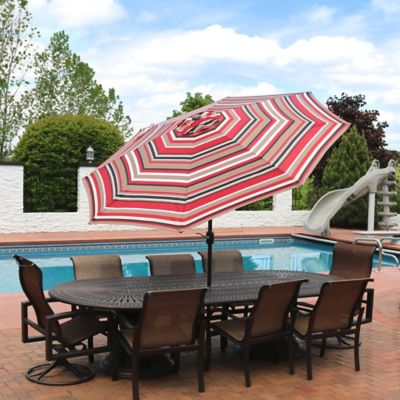 Image showing  9 ft. Aluminum Patio Umbrella with Tilt and Crank, 91 in. x 1.5 in.