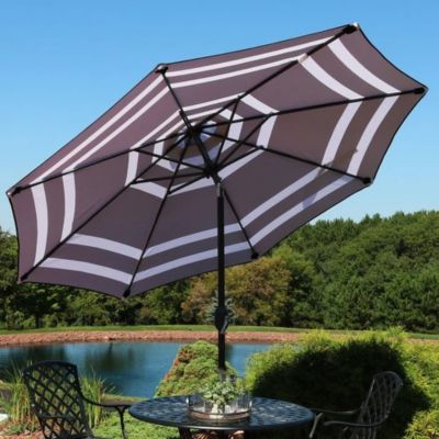 Image showing  9 ft. Aluminum Patio Umbrella with Tilt and Crank, 91 in. x 1.5 in.