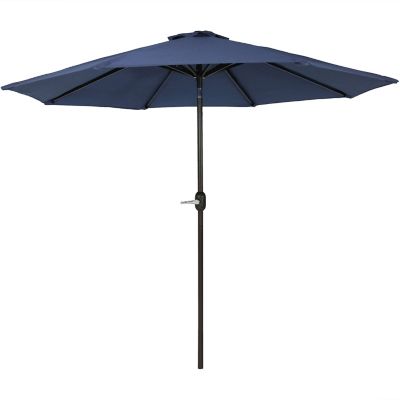 Image showing  9 ft. Outdoor Patio Umbrella with Auto Tilt and Crank, 1.5 in. x 92.5 in. x 103 in.