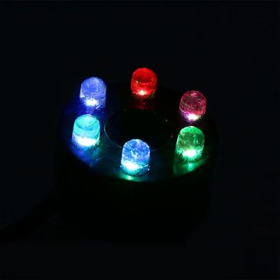 Image showing 6 th Sunnydaze Decor Fountain or Aquarium Water Pump with 6 Multi-Color LED Light & Transformer, 40 GPH, 12 Volts, JR-150 6LED-M