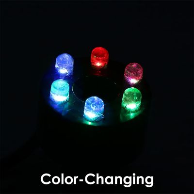 Image showing 7 th Sunnydaze Decor Fountain or Aquarium Water Pump with 6 Multi-Color LED Light & Transformer, 40 GPH, 12 Volts, JR-150 6LED-M