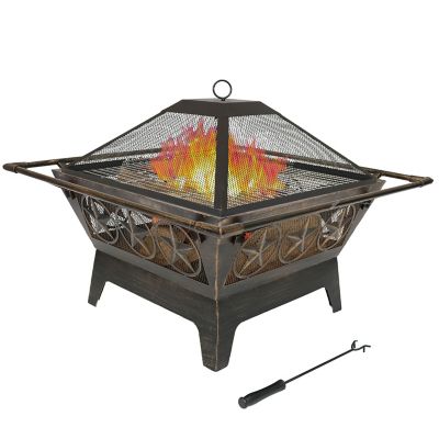 Deko Living Metal Wood Burner Fireplace, COB10501