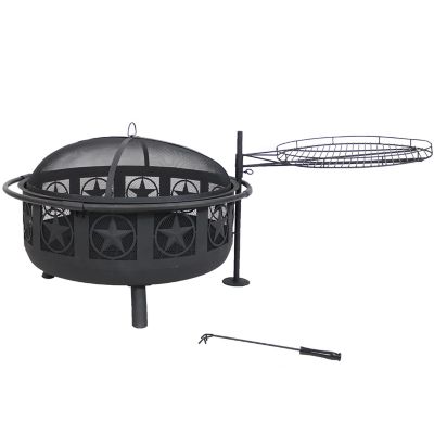 Star Fire Pit With Cooking Grate, Sunnydaze Fire Pit Grate