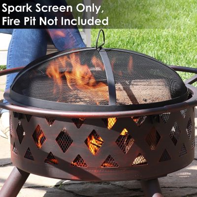 Image showing  Round Fire Pit Spark Screen, 22 in.