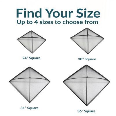 Image showing 5 th Sunnydaze Decor Square Mesh Fire Pit Spark Screen, 24 in.