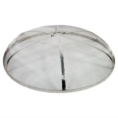 Sunnydaze Decor Stainless Steel Mesh Fire Pit Spark Screen, 36 in.