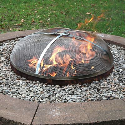 Image showing  Stainless Steel Mesh Fire Pit Spark Screen, 40 in.