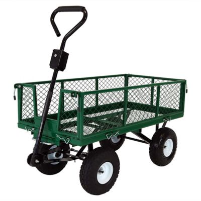 Sunnydaze Decor 660 lb. Capacity Dump Utility Garden Cart, Green