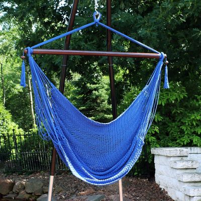 Image showing  Hanging Caribbean Hammock Chair, Blue