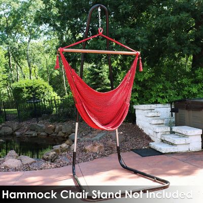 Image showing  Hanging Caribbean Hammock Chair, Red