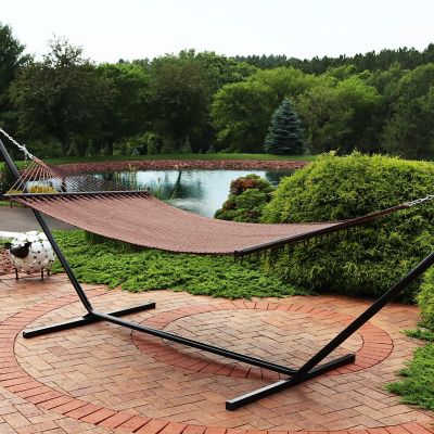 Image showing  Spreader Bar Rope Hammock with Stand