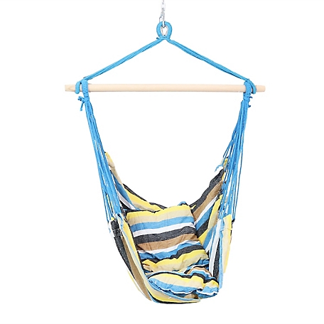 Sunnydaze Decor Hanging Hammock Chair Swing, Ocean View