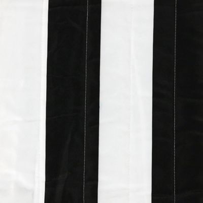 Image showing  2-Person Heavy-Duty Quilted Hammock with Steel Stand - 400 lb Weight Capacity/15 ft. Stand - Black and White