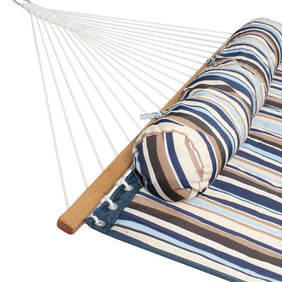 Image showing  2-Person Freestanding Quilted Fabric Hammock with 12' Stand - Ocean Isle