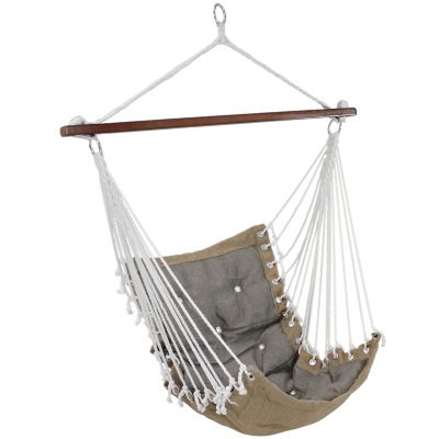 Sunnydaze Decor Tufted Victorian Hammock Swing, Gray