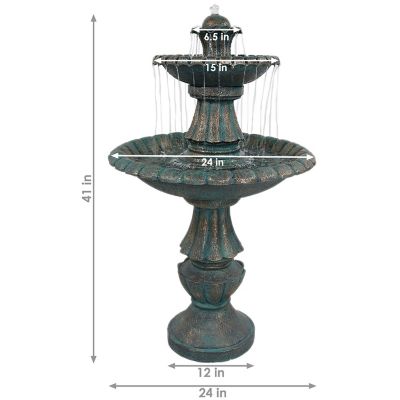 Image showing  41 in. Nouveau Tiered Garden Water Fountain
