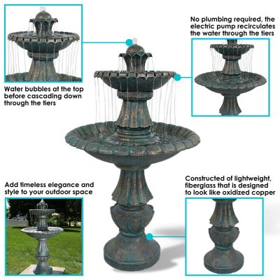 Image showing  41 in. Nouveau Tiered Garden Water Fountain