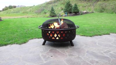Crossweave Wood Burning Fire Pit, Heb Outdoor Fire Pits