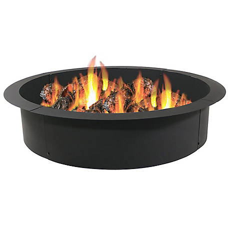 Heavy Duty Diy Fire Pit Ring Liner, Large Outdoor Fire Pit Rings