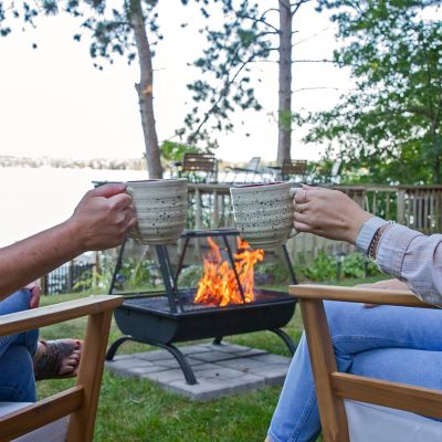 Image showing 5 th Sunnydaze Decor 36 in. Northland Grill Wood-Burning Fire Pit with Protective Cover