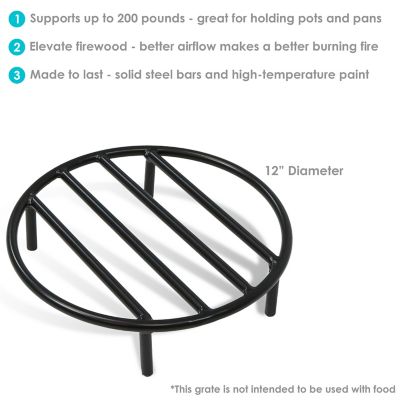 Image showing  12 in. Round Outdoor Fire Pit Grate
