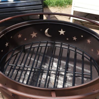 Image showing 5 th Sunnydaze Decor 24 in. Round Outdoor Fire Pit Grate