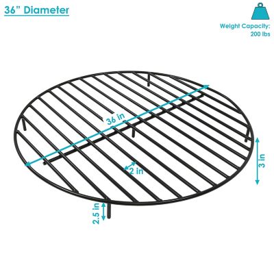 Image showing  36 in. Round Outdoor Fire Pit Grate