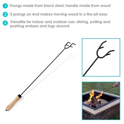 Image showing  26 in. 3-Prong Fire Pit Poker