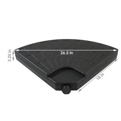 Image showing  Water/Sand Offset Cantilever Umbrella Base Plate Weight Set