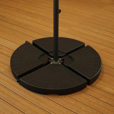 Image showing  Water/Sand Offset Cantilever Umbrella Base Plate Weight Set