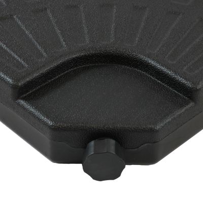 Image showing 7 th Sunnydaze Decor Water/Sand Offset Cantilever Umbrella Base Plate Weight Set