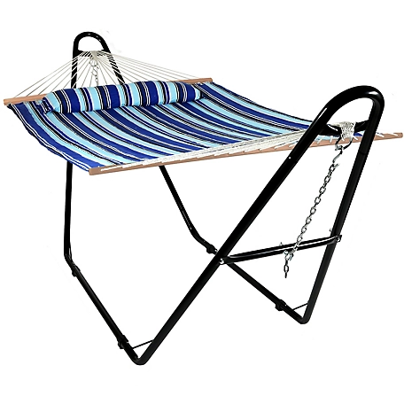 Sunnydaze Decor Quilted Hammock with Universal Stand