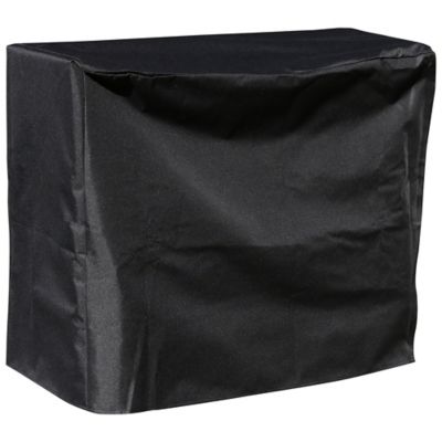 Sunnydaze Decor Outdoor Weather-Resistant Heavy-Duty Durable PVC Firewood Log Rack Holder Cover - 2 ft. - Black