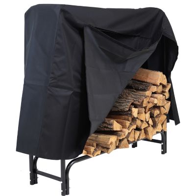 Sunnydaze Decor Outdoor Firewood Log Rack with Cover
