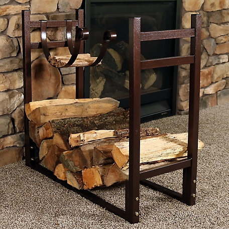 GREEN PARTY Firewood Rack 20 Inch Indoor/Outdoor Firewood Holder, Log Rack  Wood Holder for Fireplace, Kindling Wood Storage and Wood Stove