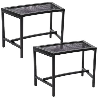 Sunnydaze Decor 2 pc. Mesh Patio Fire Pit Benches, 23 in. x 16 in ...