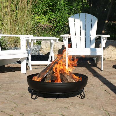 Sunnydaze Decor 23 In Outdoor Wood, Outdoor Wood Fire Pits