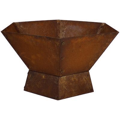 Image showing  Rustic Affinity Steel Fire Pit - 23 in.